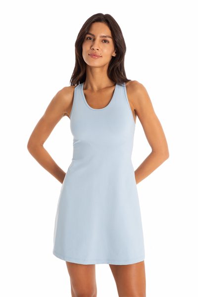Vestido Fitness Easy Life Azul Claro